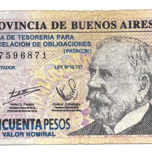 Bono 50 Patacones serie B EC224 MB-
