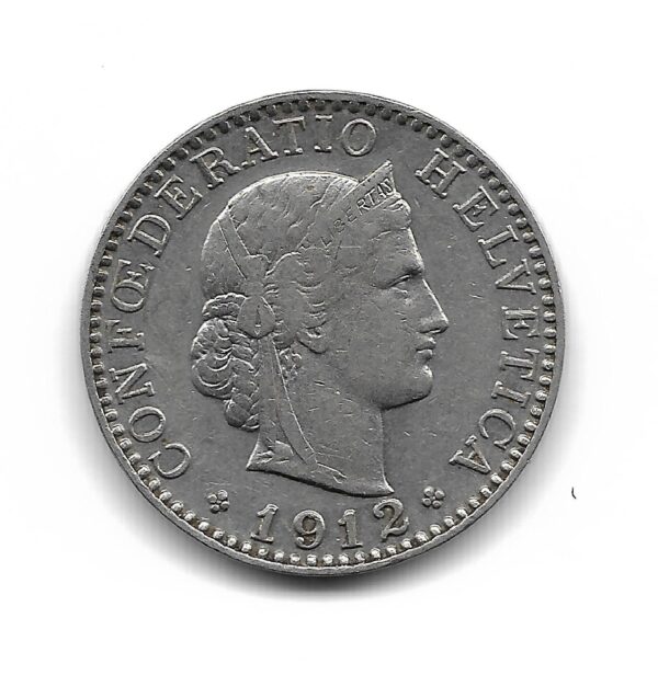 Suiza 20 Rappen 1912 KM29 EXC-