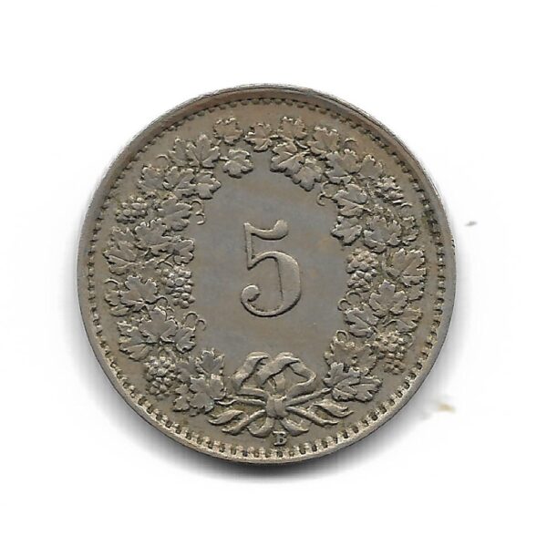 Suiza 5 Rappen 1943 KM26 EXC - Imagen 2