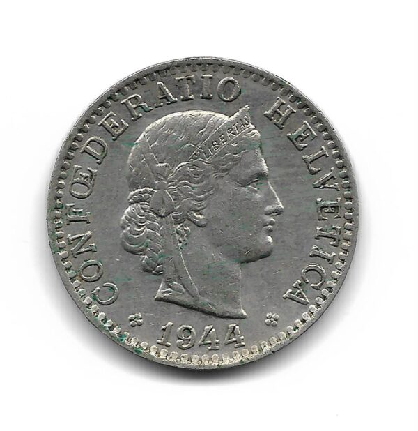 Suiza 20 Rappen 1944 KM29a MB+