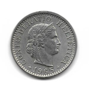 Suiza 20 Rappen 1965 KM29 SC-
