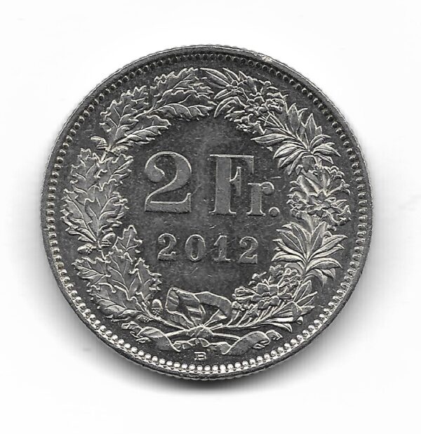 Suiza 2 Francos 2012 KM21a.3 SC-