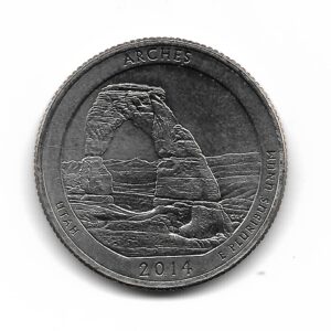 Estados Unidos 1/4 Dolar 2014D Arches
