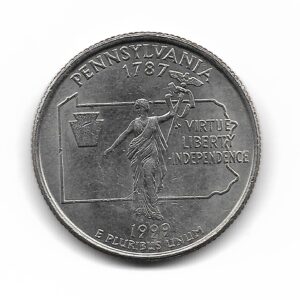 Estados Unidos 1/4 Dolar 1999D Pennsylvania