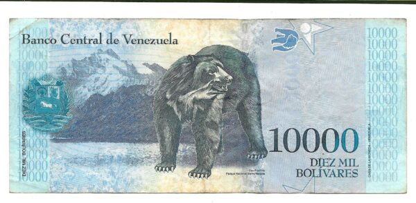 Venezuela 10000 Bolivares 2016 Pnd MB+ - Imagen 2