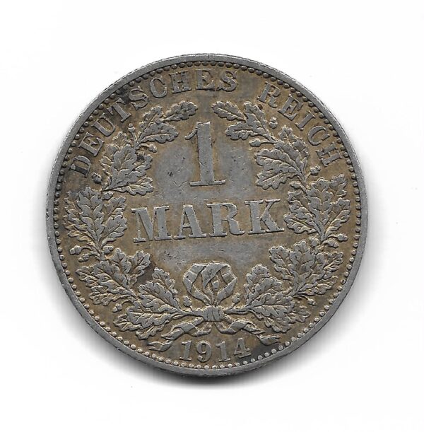 Alemania 1 Marco de Plata 1914A KM14 MB+