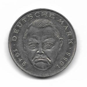 Alemania 2 Marcos 1990J Ludwig Erhard KM170 EXC