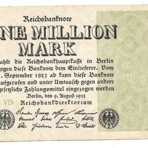 Alemania 1.000.000 de Marcos año 1923 P102a SC