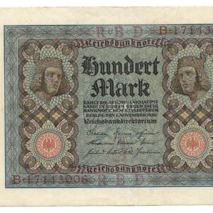 Alemania 100 Marcos 1920 P69b EXC