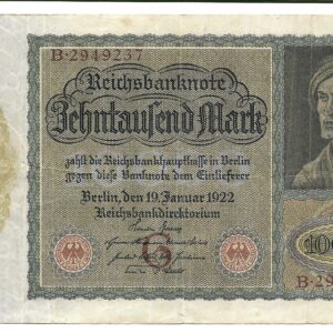 Alemania 10000 Marcos 1922 P70 MB