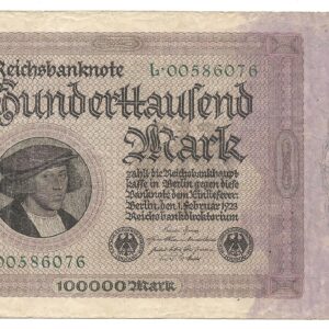 Alemania 100.000 Marcos año 1923 P83a EXC+