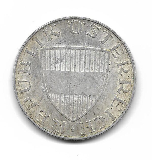 Austria 10 Schilling de Plata 1971 KM2882 EXC+ - Imagen 2
