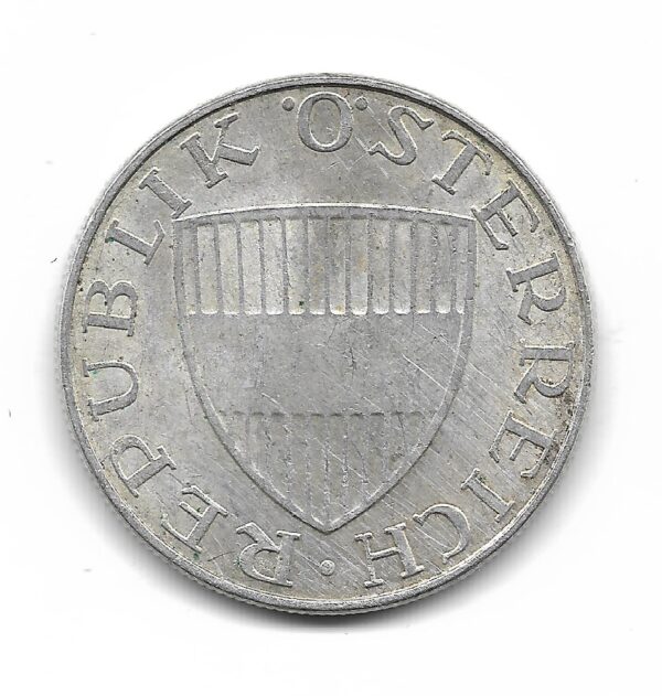 Austria 10 Schilling de Plata 1972 KM2882 EXC - Imagen 2
