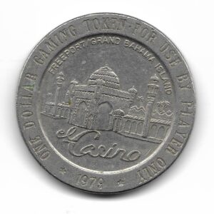 Ficha Casino Grand Bahamas EL CASINO 1 Dolar 1979