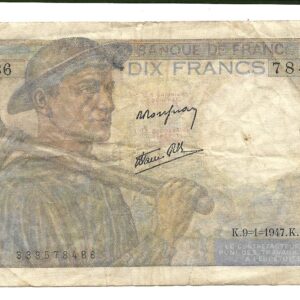 Francia 10 Francos 1947 P99e MB