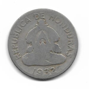 Honduras 10 Centavos de Lempira 1932 Escasa KM76.1 MB-