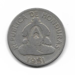 Honduras 10 Centavos de Lempìra 1951 KM76.1 MB-