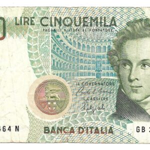 Italia 5000 Liras año 1985 Bellini P111 MB