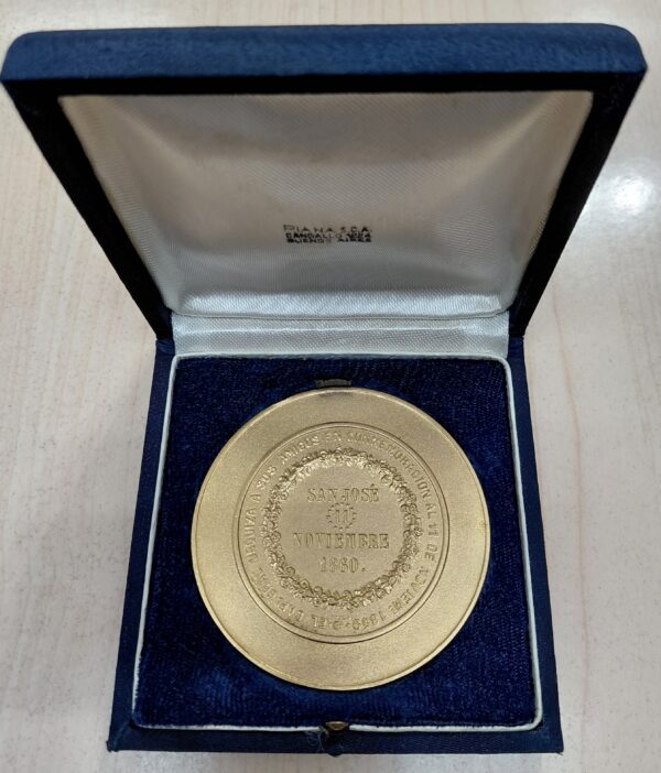 Medalla Banco Provincia de Buenos Aires Centenario Pacto Union Nacional 1859-1959 - Imagen 2