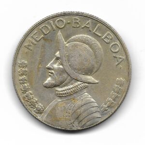 Panama 1/2 Balboa de Plata 1970 KM12a.1 EXC