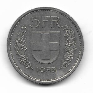 Suiza 5 Francos 1979 KM40a.1 EXC-