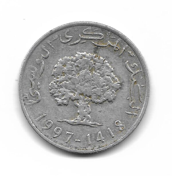 Tunez 5 Millim 1997 KM348 MB+