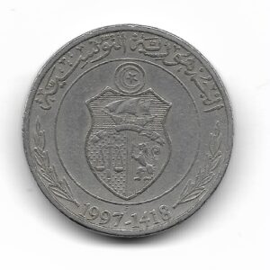 Tunez 1/2 Dinar 1997 KIM346 MB-