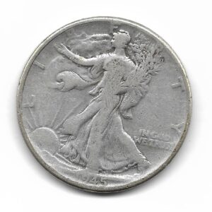 Estados Unidos 1/2 Dolar de Plata 1945 KM142 MB-