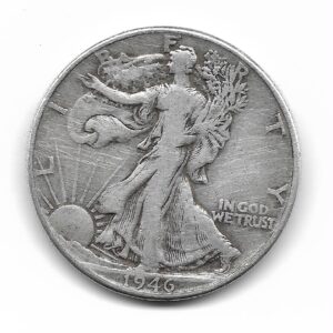 Estados Unidos 1/2 Dolar de Plata 1946 KM142 MB