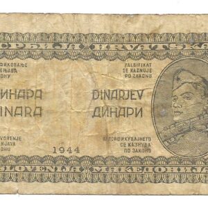 Yugoslavia 10 Dinar 1944 P50a MB-