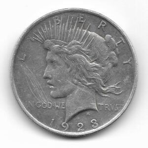 Estados Unidos 1 Dolar de Plata 1923 KM150 MB+
