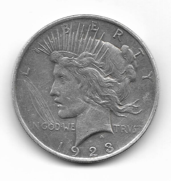 Estados Unidos 1 Dolar de Plata 1923 KM150 MB+