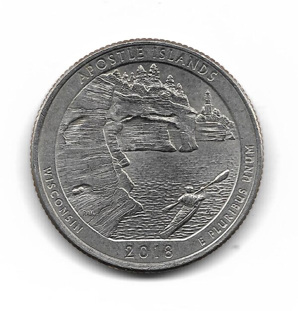 Estados Unidos 1/4 Dolar 2018D Apostle Island