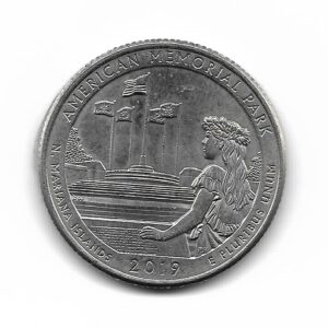 Estados Unidos 1/4 Dolar 2019P American Memorial