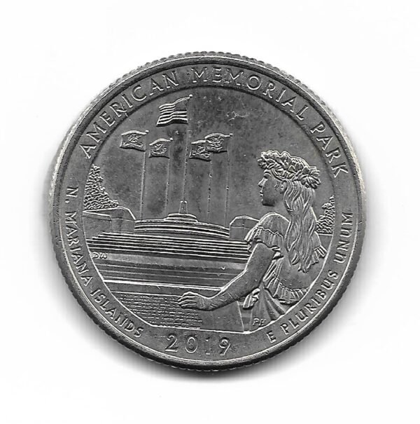 Estados Unidos 1/4 Dolar 2019P American Memorial