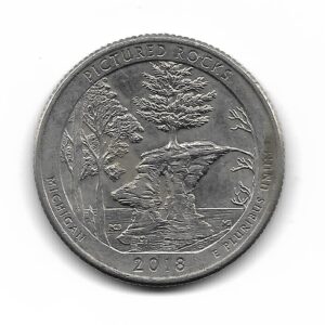 Estados Unidos 1/4 Dolar 2018P Pictured Rocks