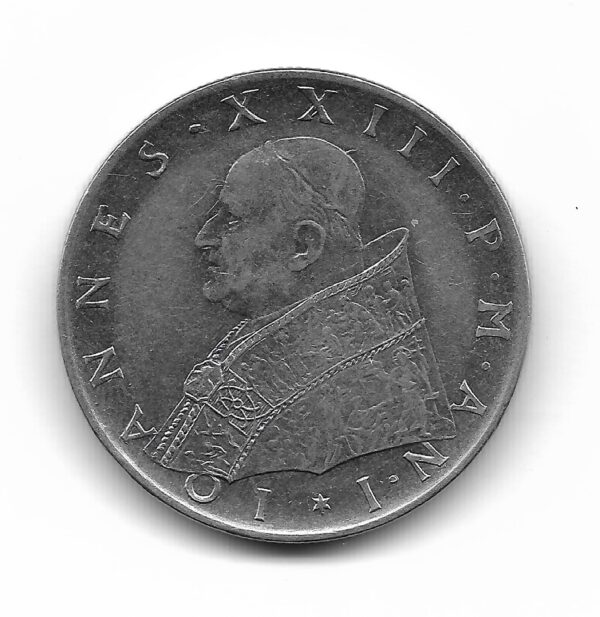 Vaticano 100 Liras 1959 Papa Juan XXIII Y64.1 EXC - Imagen 2