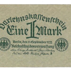 Alemania 1 Marco 1922 P61 SC