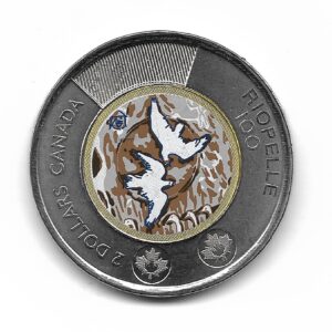 Canada 2 Dolares 2023 Esmaltado Riopelle KM3348 SC