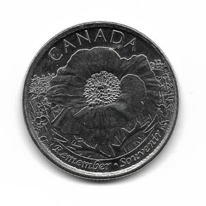 Canada 25 Cents 2015 Flor de la Amapola KM1852.1 SC