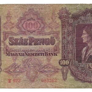 Hungria 100 Pengo 1930 P98 EXC