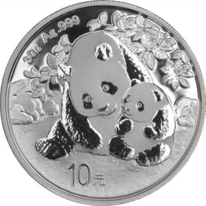 China 10 Yuan 2024 Panda Gigante Onza de Plata .999 SC en Capsula SC