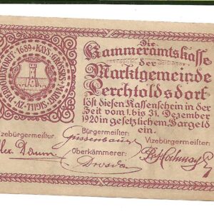 Austria Notgeld Perchtoldsdorf 50 Heller 1920 SC