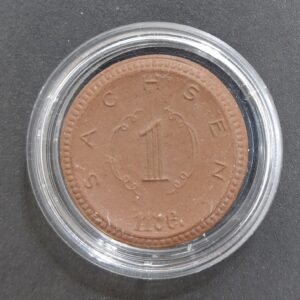 Alemania Sajonia 1 Marco 1921 Ceramica SC