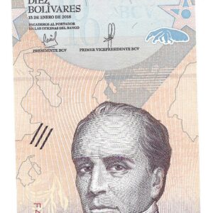 Venezuela 10 Bolivares 2018 Oso Palmero P103 SC