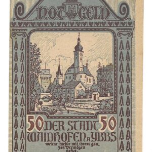 Austria Notgeld Waidhofen 50 Heller 1921 SC
