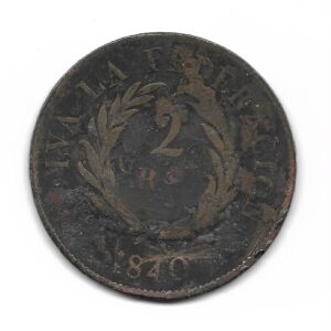 Buenos Aires 2 Reales 1840 CJ14 B+