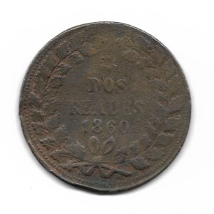 Buenos Aires 2 Reales 1860 CJ23.3.1 B+
