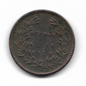 Buenos Aires 5 Decimos 1827 CJ9.2 MB-