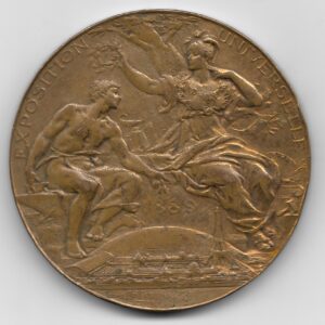 Medalla Premio Exposicion Universal de Paris 1889 Por Louis Botee